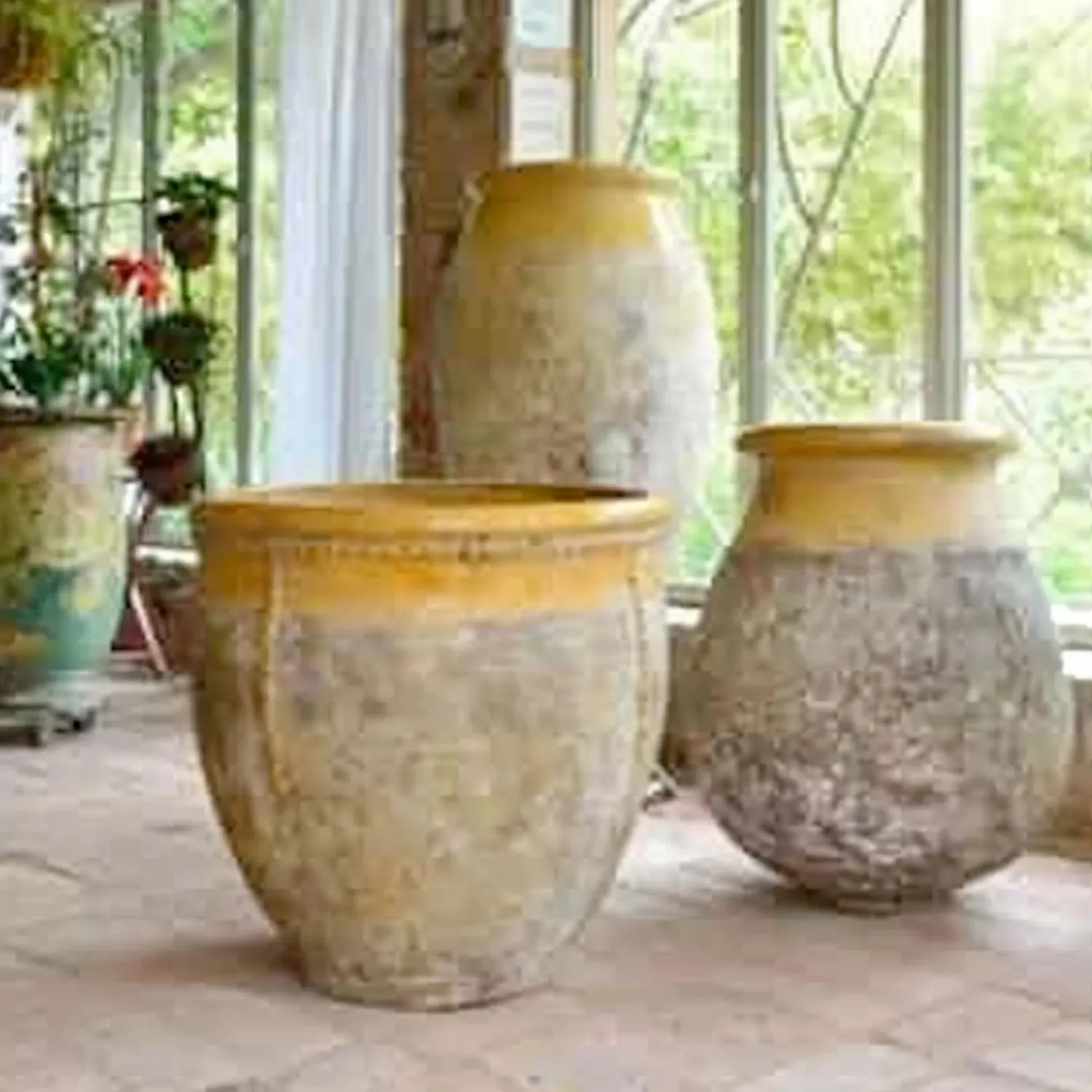 bugadier_pot_yellow_collar_provence_patina_1.webp Bugadier Pot Yellow Collar Provence Patina>Roger's Gardens Cheap