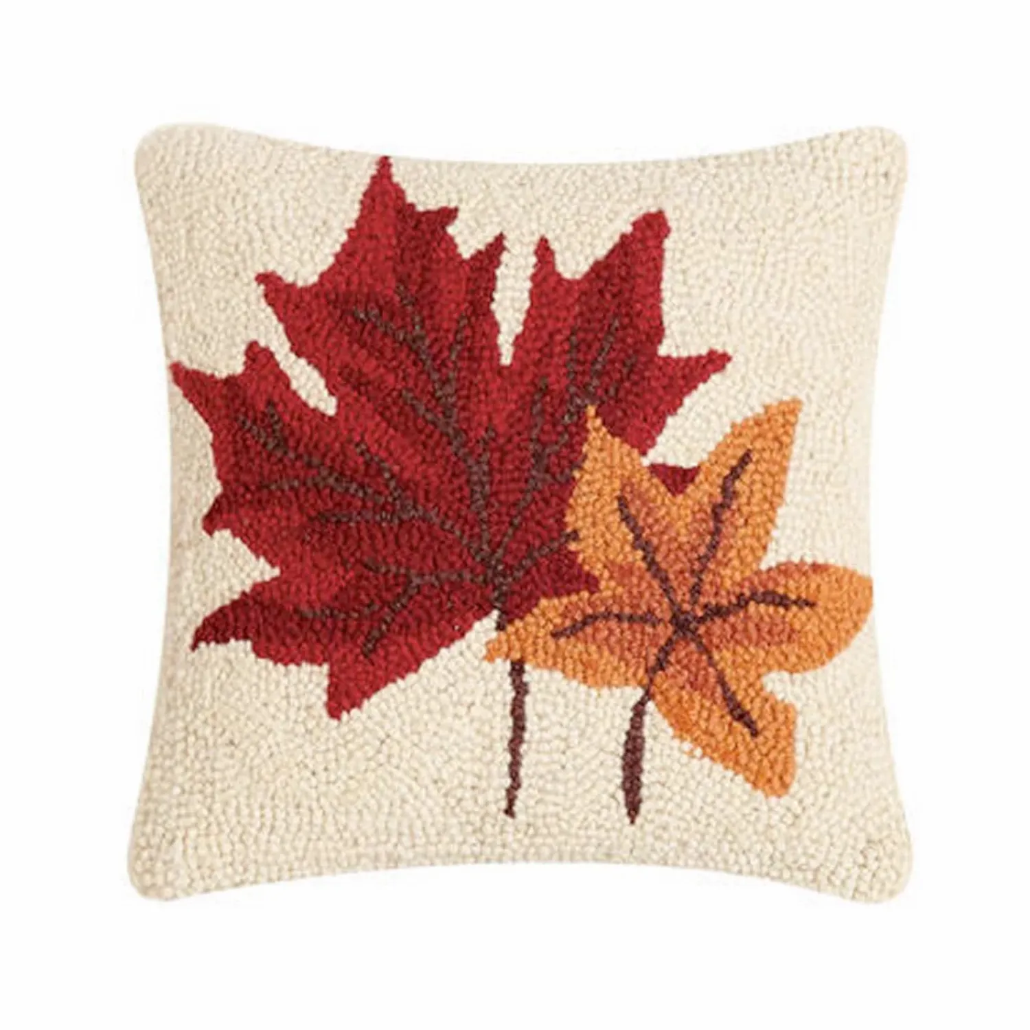 fall_leaves_hook_pillow___x__0-1.webp Fall Leaves Hook Pillow - 10" X 10">Roger's Gardens Sale