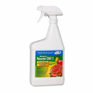 Monterey Neem Oil Fungicide Insecticide Miticide Ready To Use Organic - 32Oz>Roger's Gardens Best