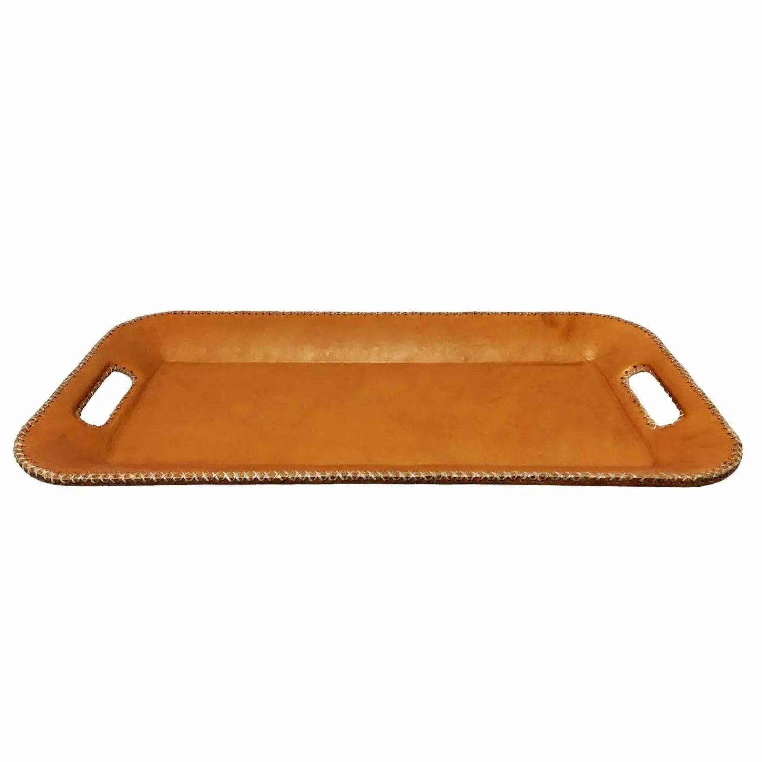 paraguayan_leather_long_serving_tray_1.webp Paraguayan Leather Long Serving Tray>Roger's Gardens Cheap