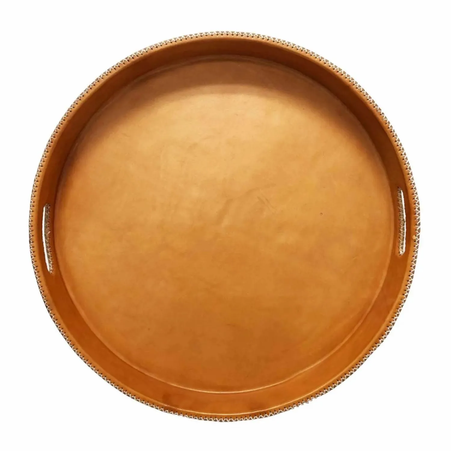 paraguayan_leather_round_ottoman_serving_tray_0.webp Paraguayan Leather Round Ottoman Serving Tray>Roger's Gardens Discount