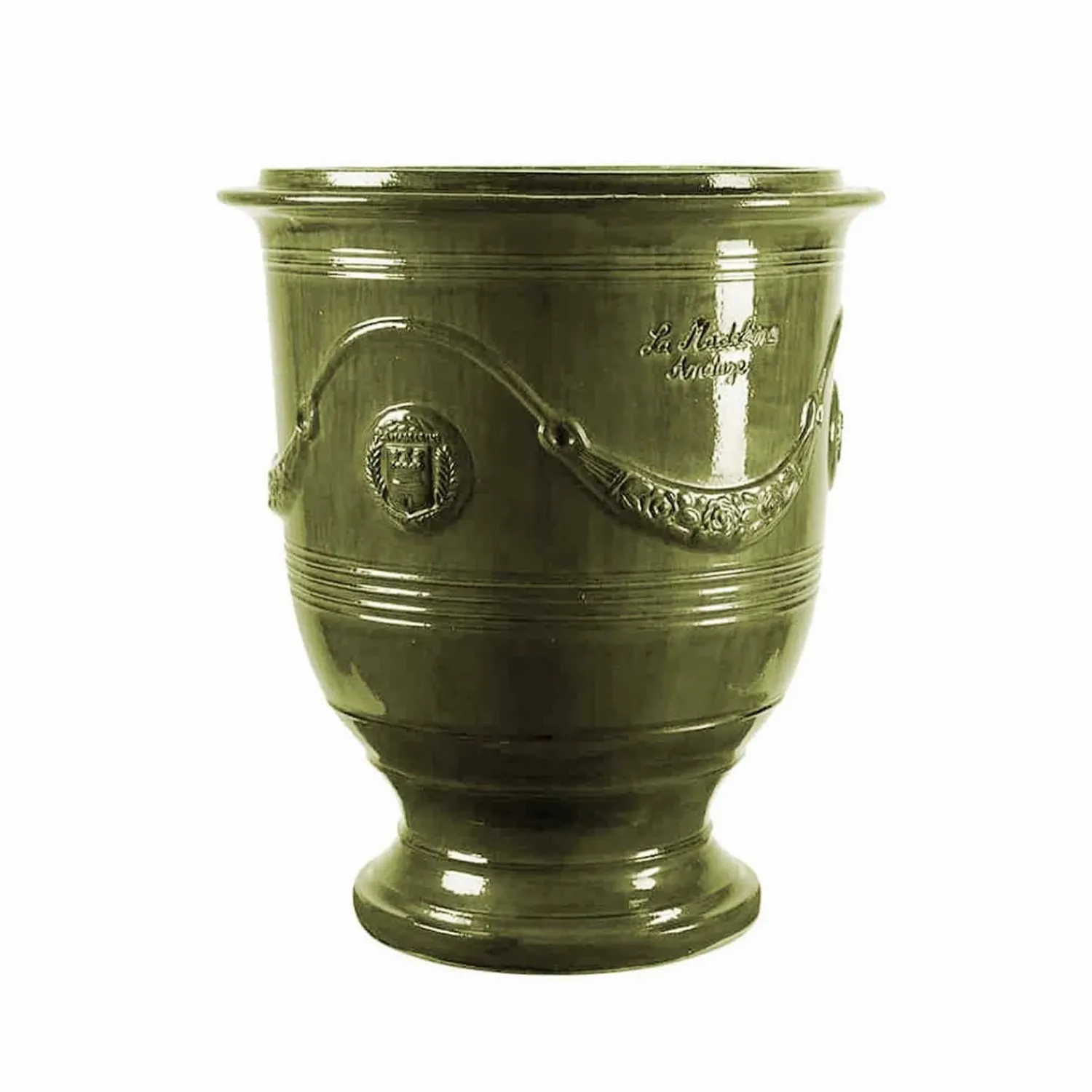 traditional_french_glazed_anduze_green_vase_2.webp Traditional French Glazed Anduze Green Vase>Roger's Gardens Fashion