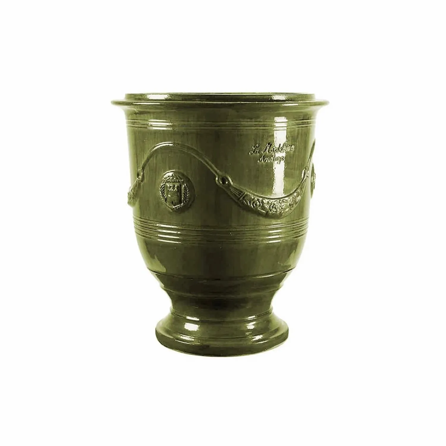 traditional_french_glazed_anduze_green_vase_4.webp Traditional French Glazed Anduze Green Vase>Roger's Gardens Fashion