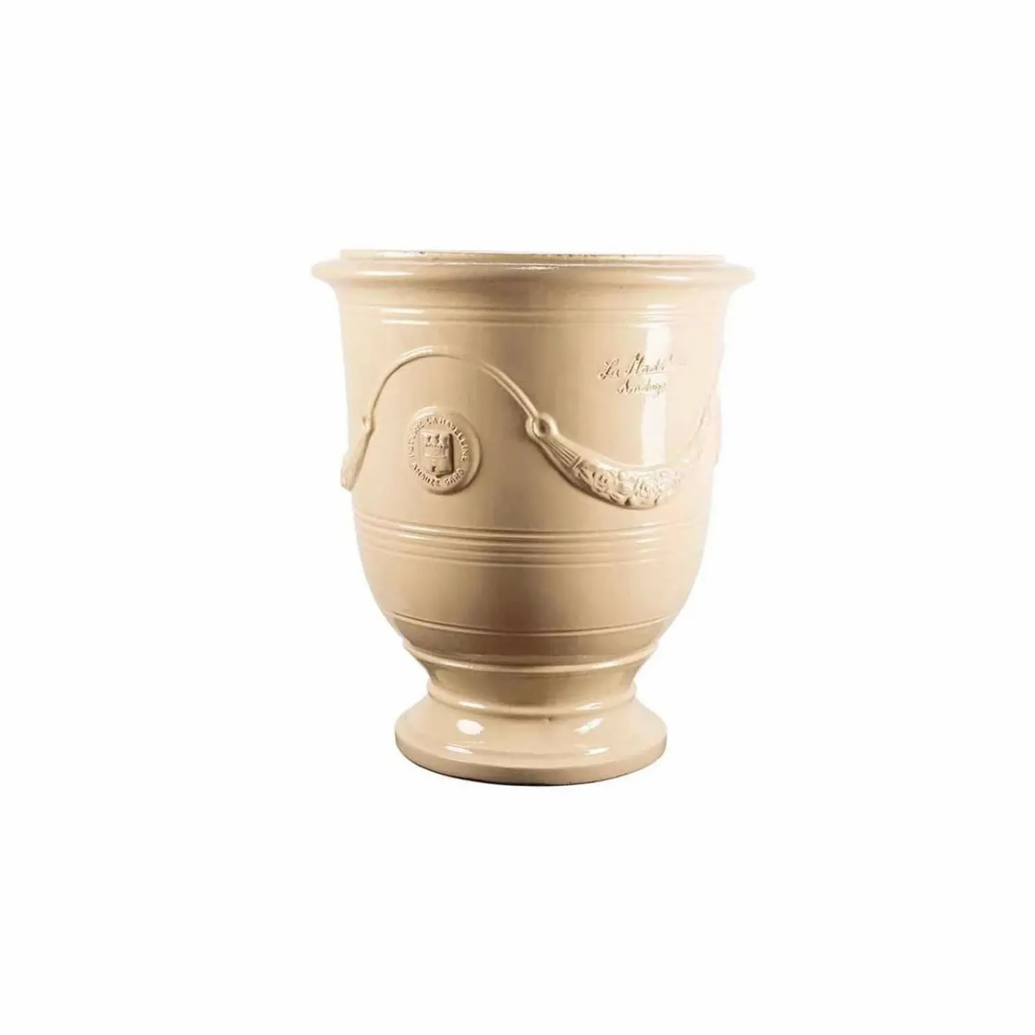 traditional_french_glazed_anduze_ivory_vase_5.webp Traditional French Glazed Anduze Ivory Vase>Roger's Gardens Store