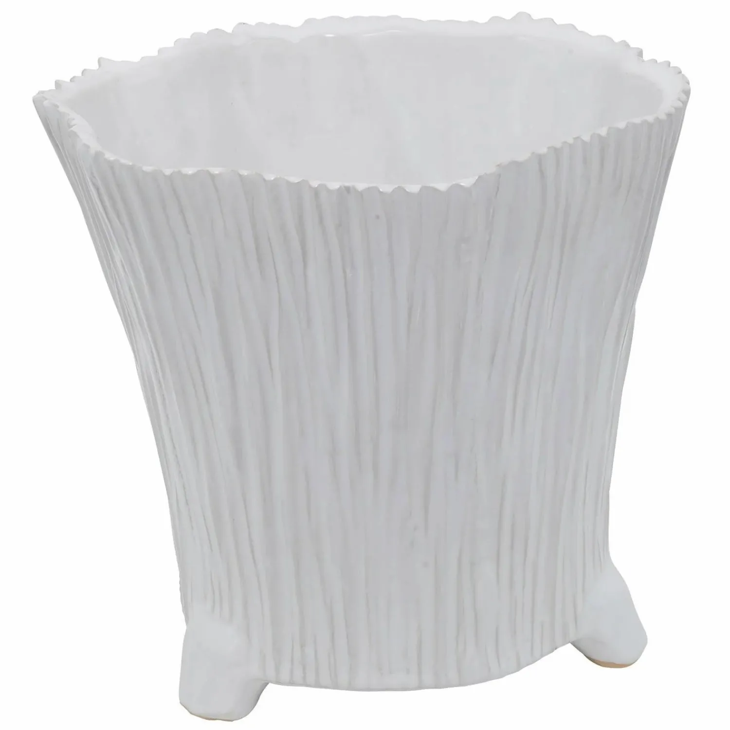 white_mellie_pot___tall_0-1.webp White Mellie Pot - 7" Tall>Roger's Gardens Shop