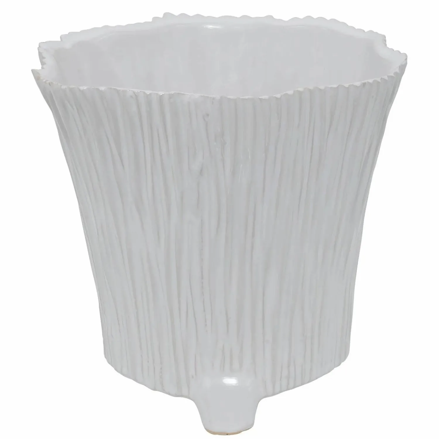 white_mellie_pot___tall_1-1.webp White Mellie Pot - 7" Tall>Roger's Gardens Shop